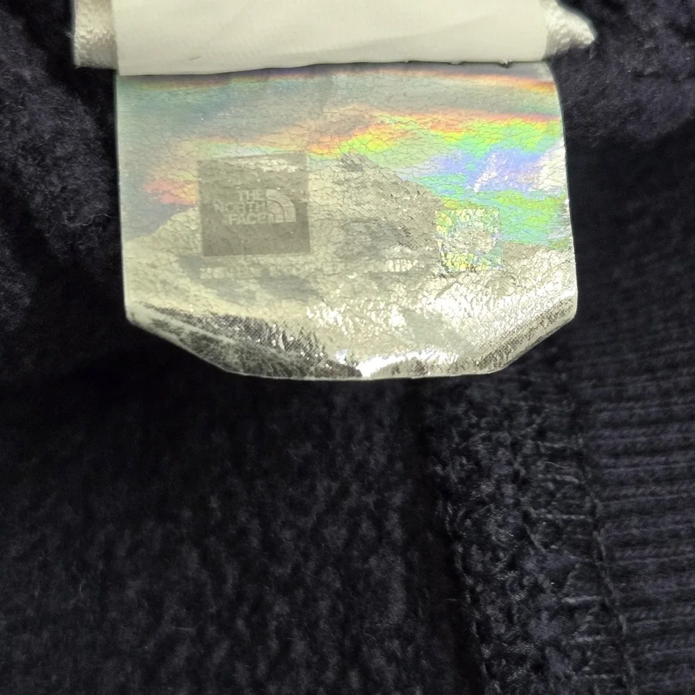 The North Face Men Hoodie M Navy Edge To Edge‎ Fleece Logo Pullover
